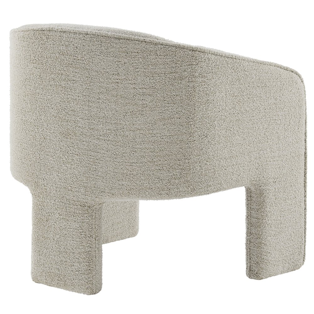 Greer Boucle Fabric Upholstered Accent Armchair. Picture 5