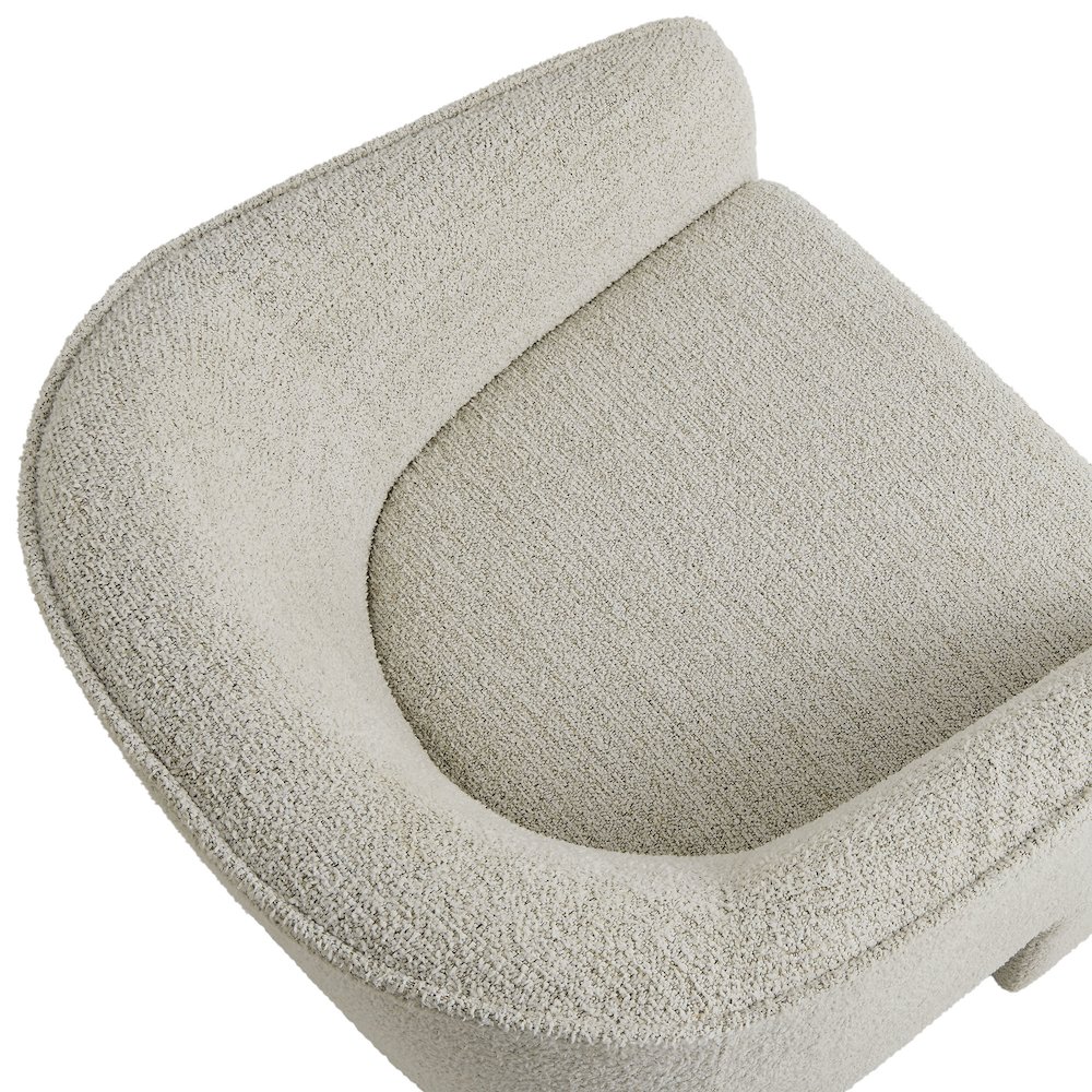 Greer Boucle Fabric Upholstered Accent Armchair. Picture 7