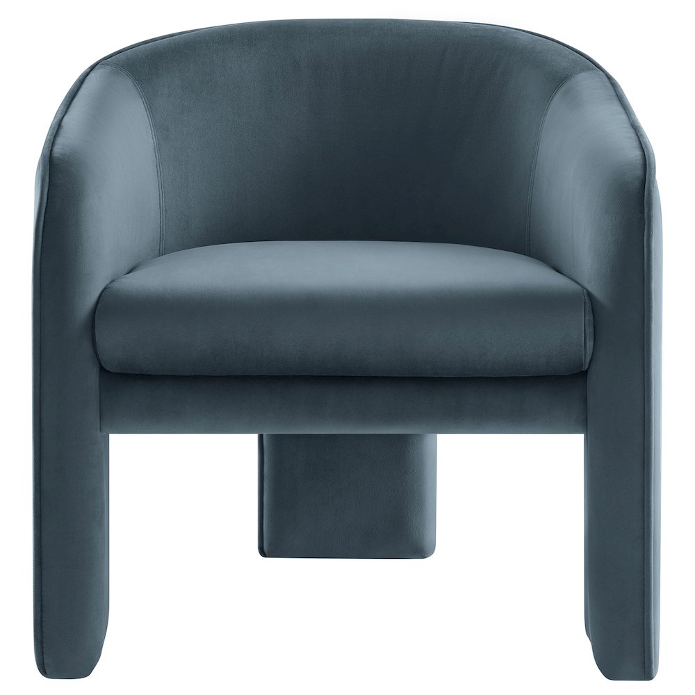 Greer Performance Velvet Upholstered Accent Armchair. Picture 6