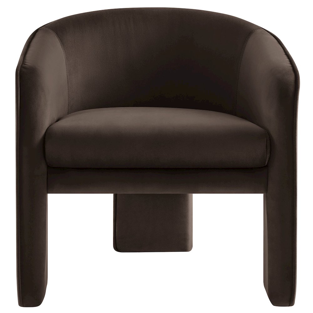 Greer Performance Velvet Upholstered Accent Armchair. Picture 6