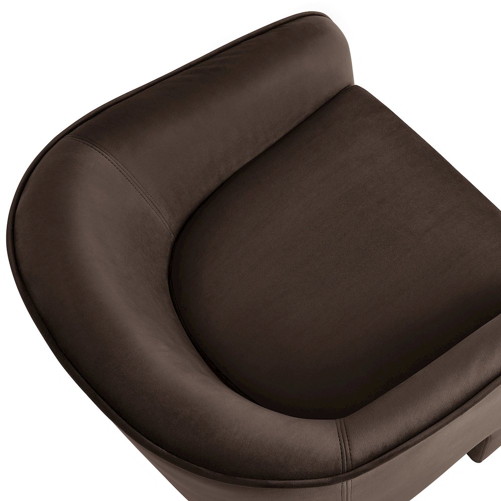 Greer Performance Velvet Upholstered Accent Armchair. Picture 7