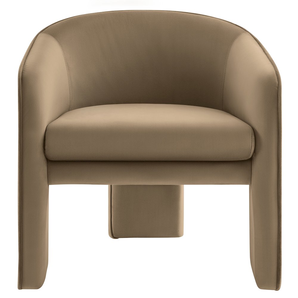 Greer Performance Velvet Upholstered Accent Armchair. Picture 6