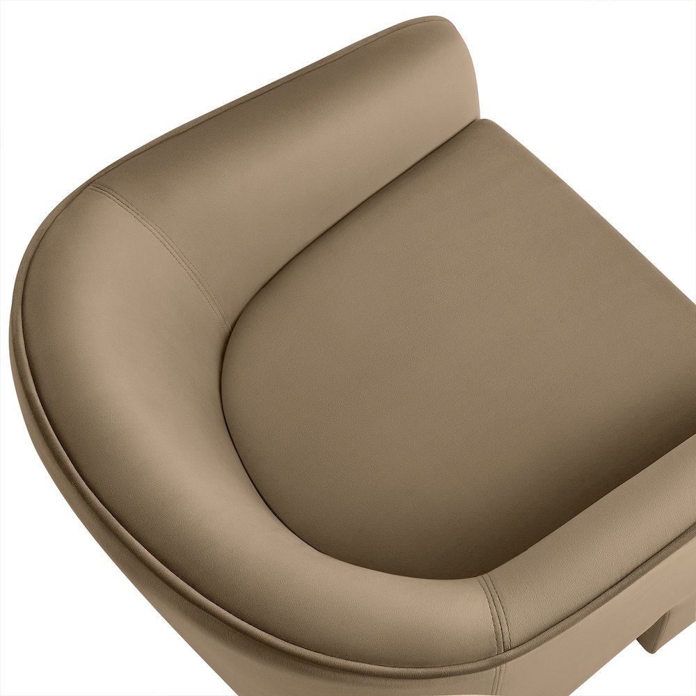 Greer Performance Velvet Upholstered Accent Armchair. Picture 7
