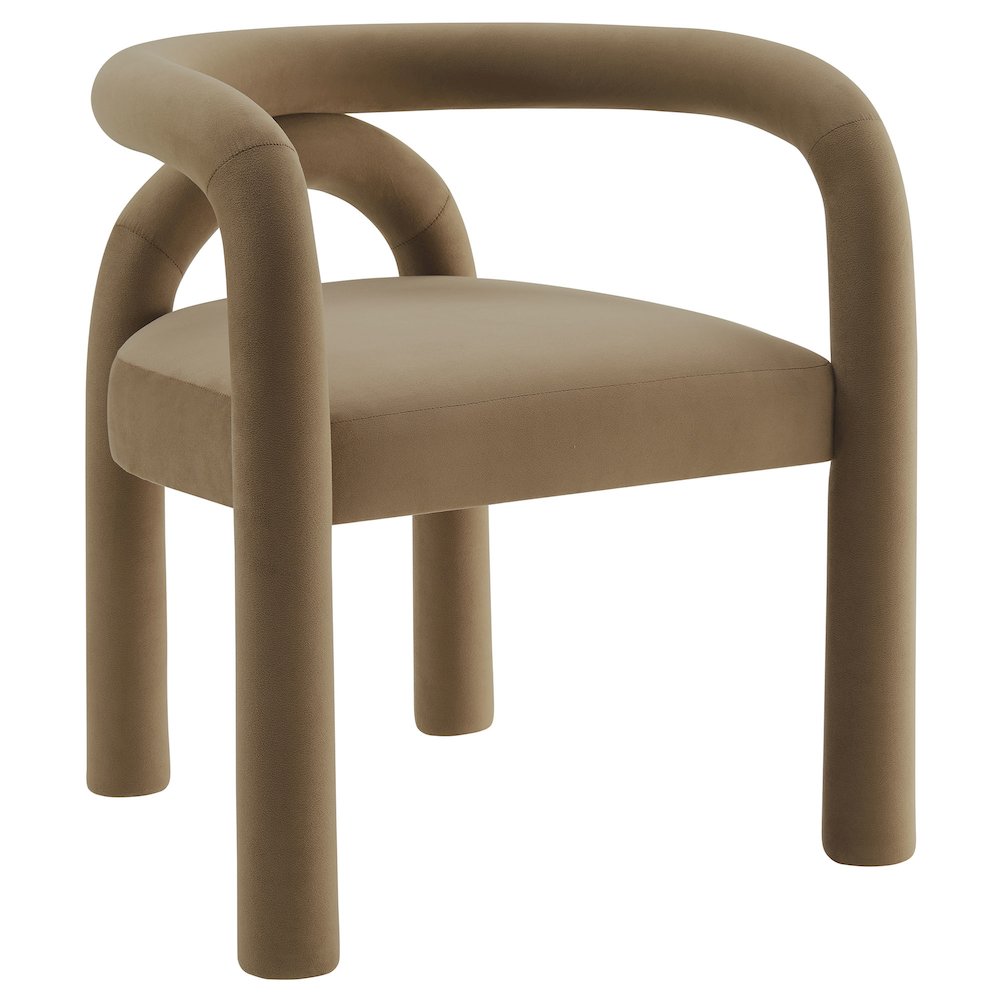 Astrid Performance Velvet Dining Chair. Picture 1