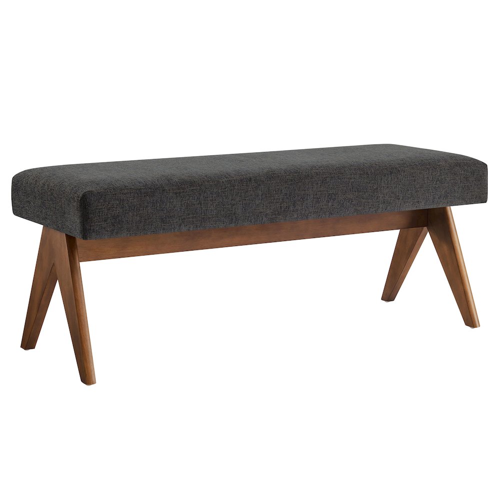 Lyra 47" Fabric Upholstered Bench. Picture 1