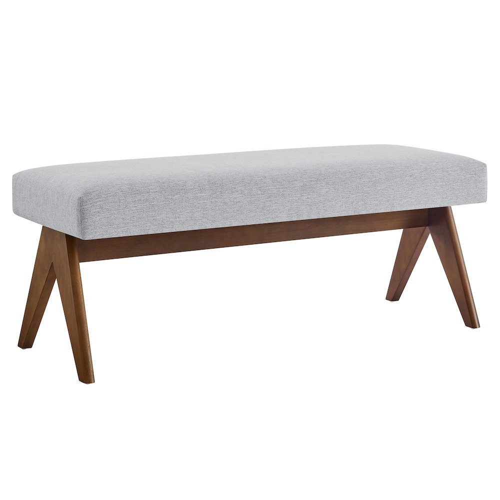 Lyra 47" Fabric Upholstered Bench. Picture 1