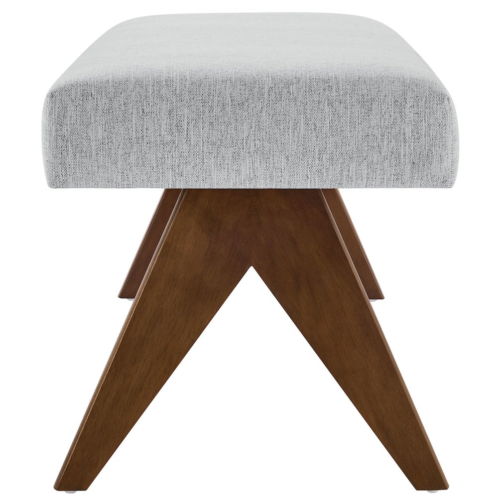 Lyra 47" Fabric Upholstered Bench. Picture 4
