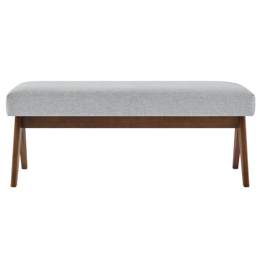 Lyra 47" Fabric Upholstered Bench. Picture 5