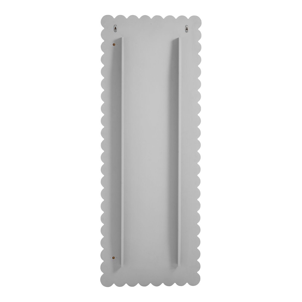 Emmeline Scalloped Rectangle Floor Mirror. Picture 5