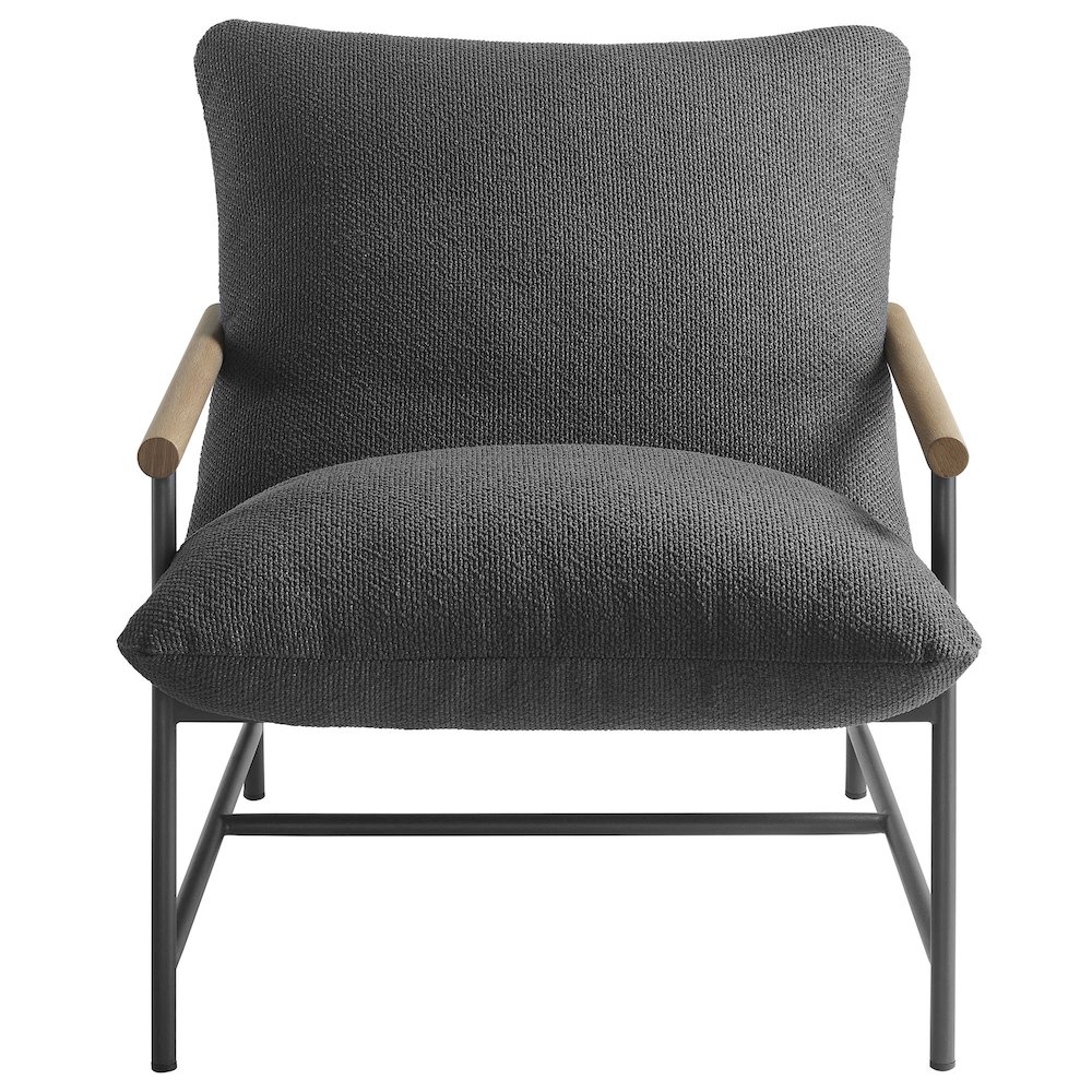 Raya Outdoor Patio Boucle Sling Lounge Chair. Picture 6