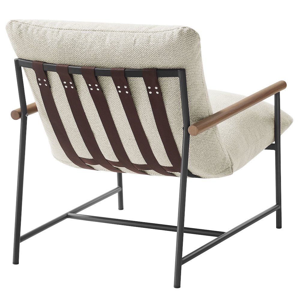 Raya Outdoor Patio Boucle Sling Lounge Chair. Picture 5