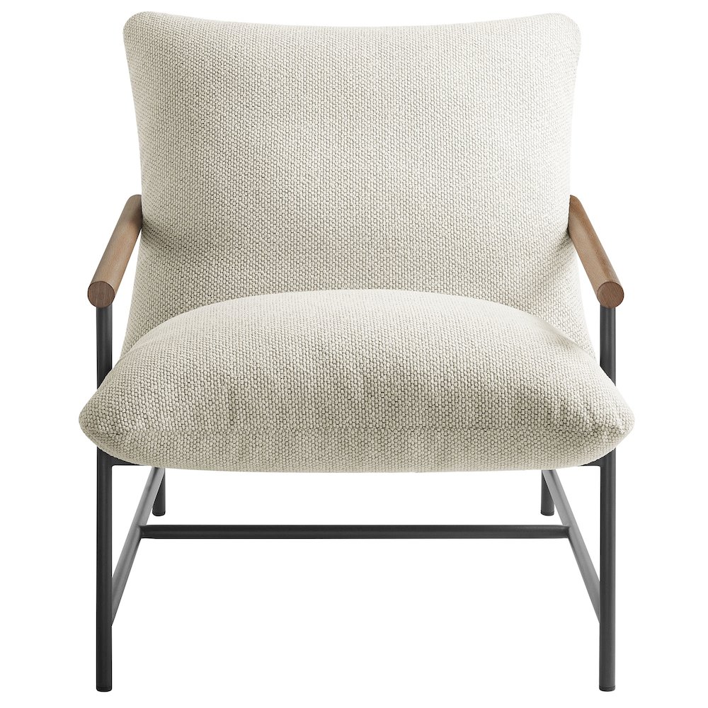 Raya Outdoor Patio Boucle Sling Lounge Chair. Picture 6
