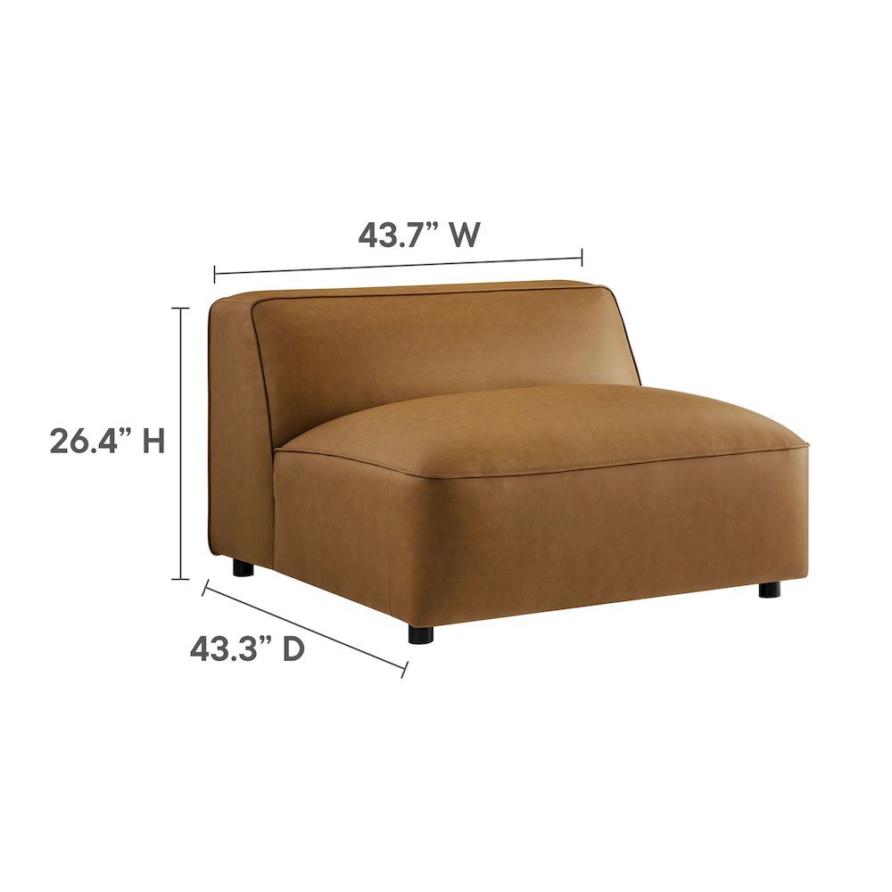 Auren 5-Piece Upholstered Vegan Leather Modular L-Shaped Sofa. Picture 5