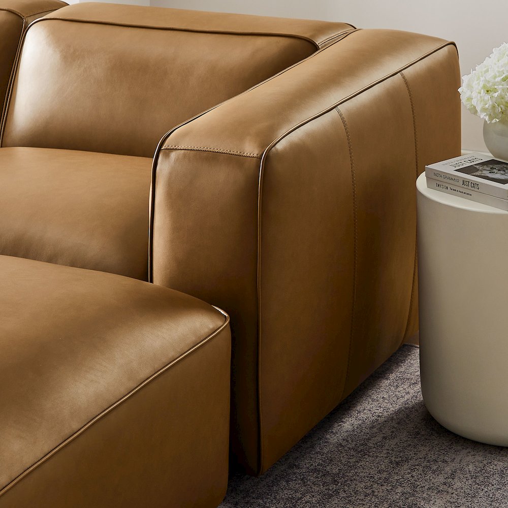 Auren 5-Piece Upholstered Vegan Leather Modular U-Shaped Sofa. Picture 9