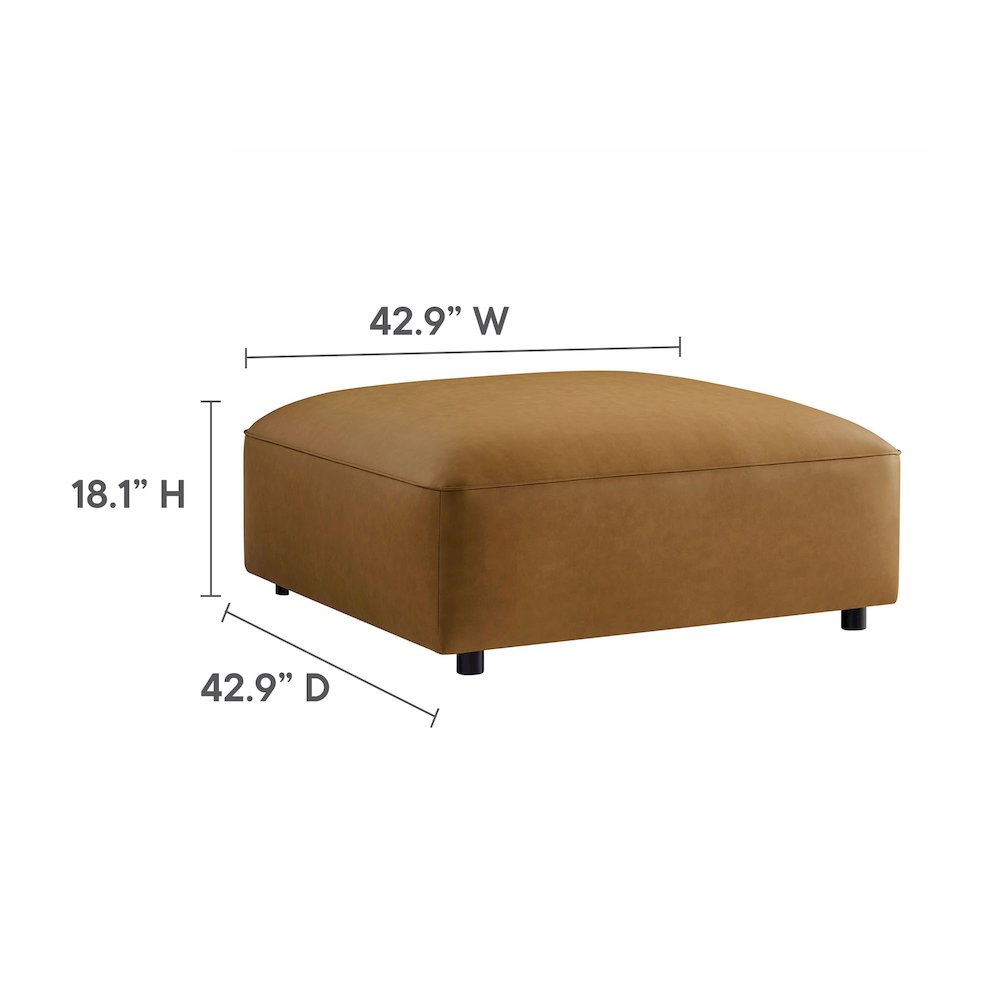Auren 5-Piece Upholstered Vegan Leather Modular U-Shaped Sofa. Picture 5