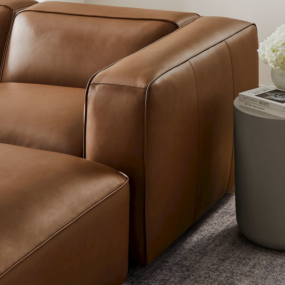 Auren 5-Piece Upholstered Vegan Leather Modular U-Shaped Sofa. Picture 9