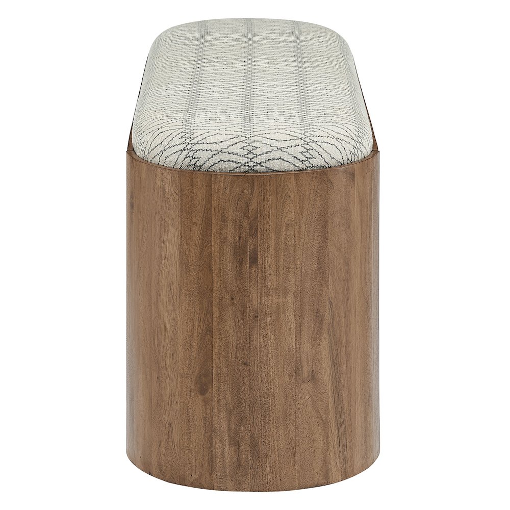Ashby 45" Geometric Upholstered Bench. Picture 4