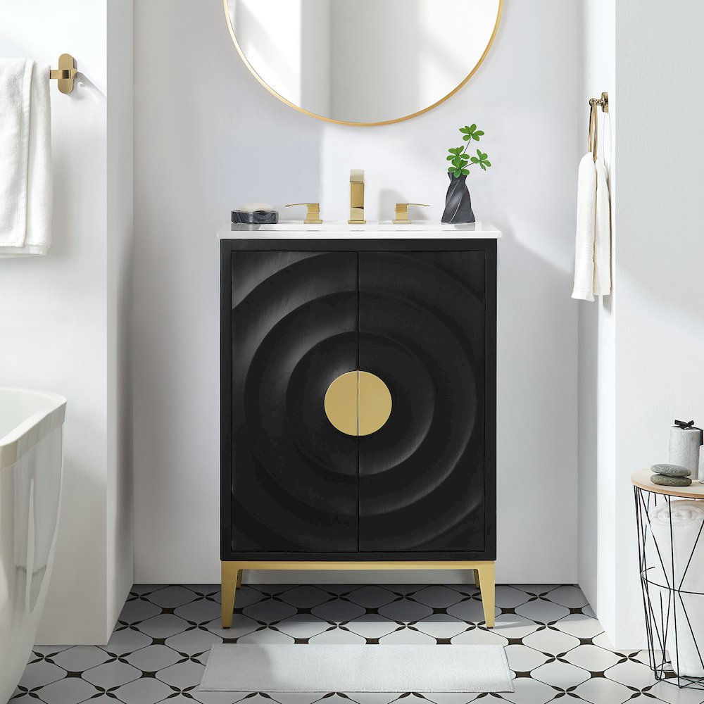 Beau 24" Bathroom Vanity Cabinet (Sink Basin Not Included). Picture 9
