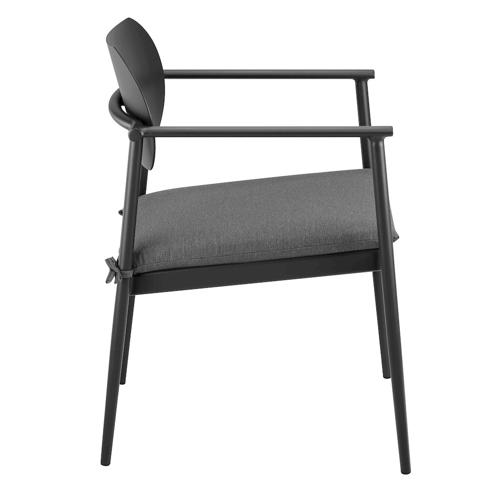 Aeris Stackable Outdoor Patio Aluminum Dining Armchair Set of 2. Picture 5