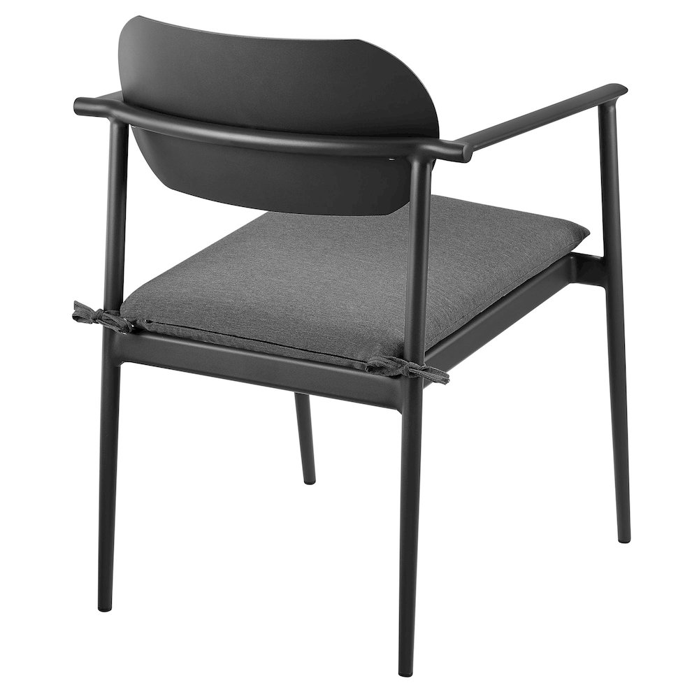 Aeris Stackable Outdoor Patio Aluminum Dining Armchair Set of 2. Picture 6