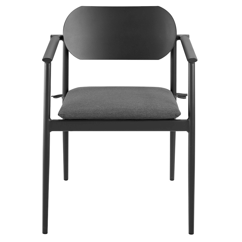 Aeris Stackable Outdoor Patio Aluminum Dining Armchair Set of 2. Picture 7