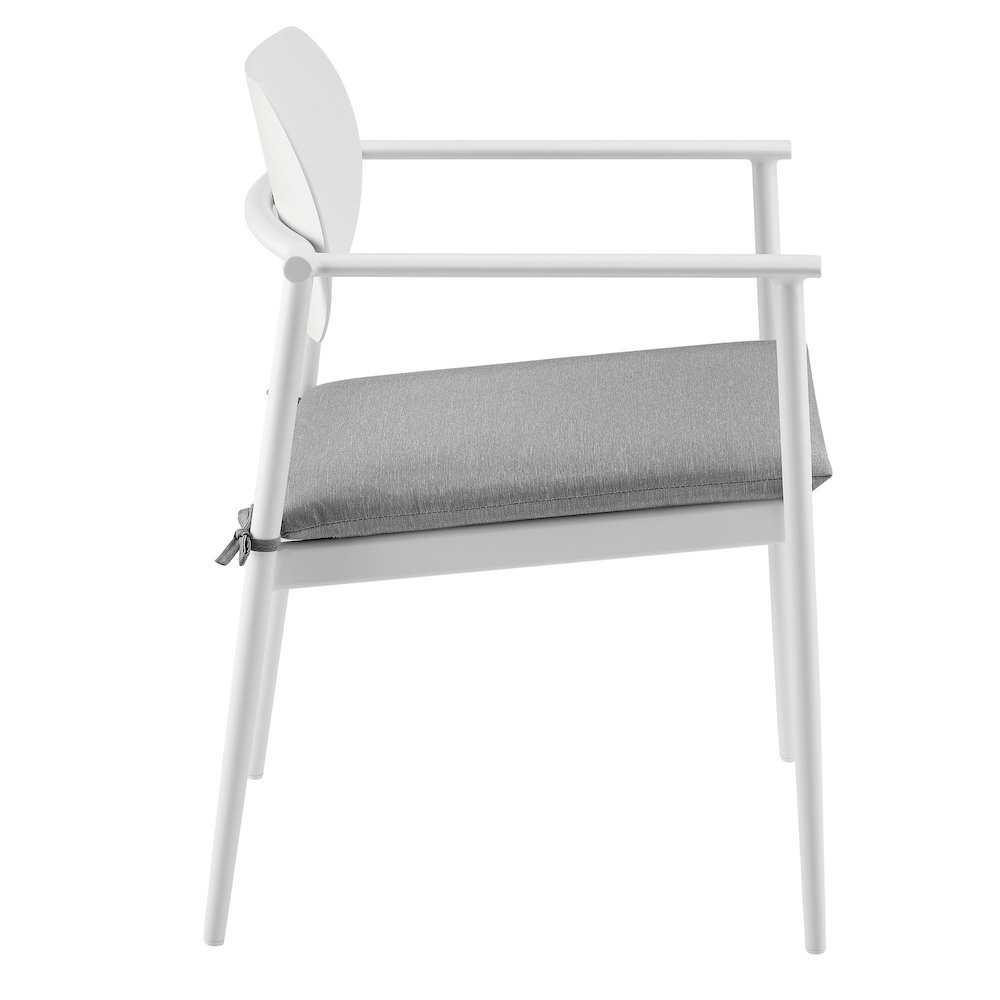 Aeris Stackable Outdoor Patio Aluminum Dining Armchair Set of 2. Picture 5