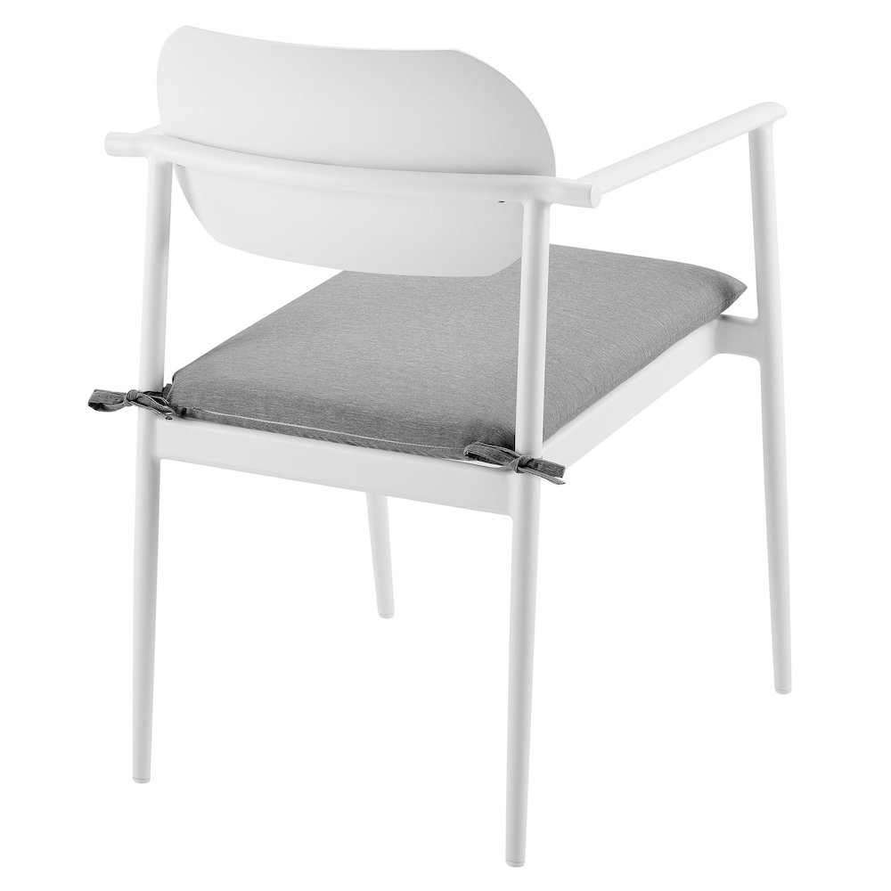 Aeris Stackable Outdoor Patio Aluminum Dining Armchair Set of 2. Picture 6