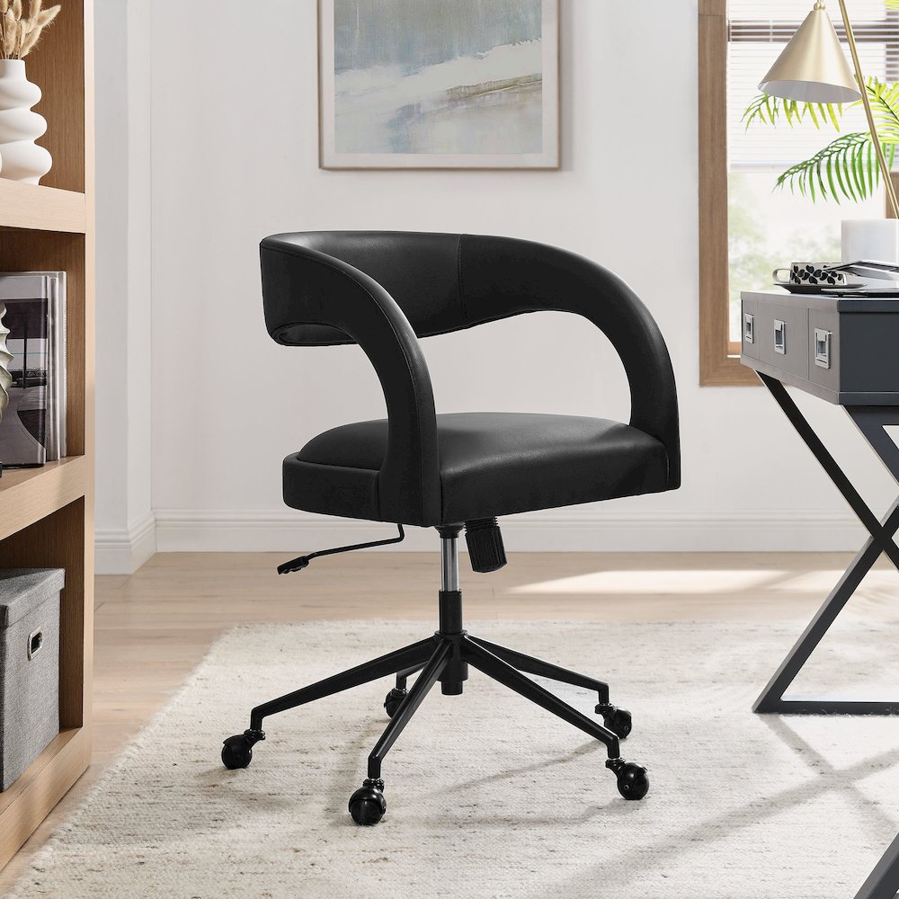 Pinnacle Vegan Leather Office Chair. Picture 9