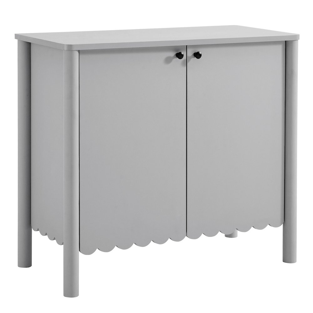 Emmeline 35" 2-Door Scalloped Sideboard Cabinet. Picture 1
