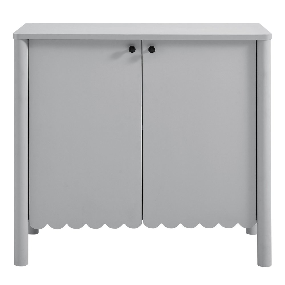 Emmeline 35" 2-Door Scalloped Sideboard Cabinet. Picture 5