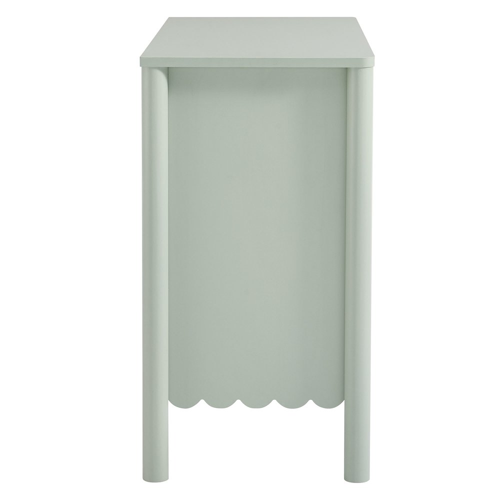 Emmeline 35" 2-Door Scalloped Sideboard Cabinet. Picture 4