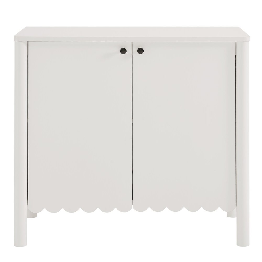 Emmeline 35" 2-Door Scalloped Sideboard Cabinet. Picture 5