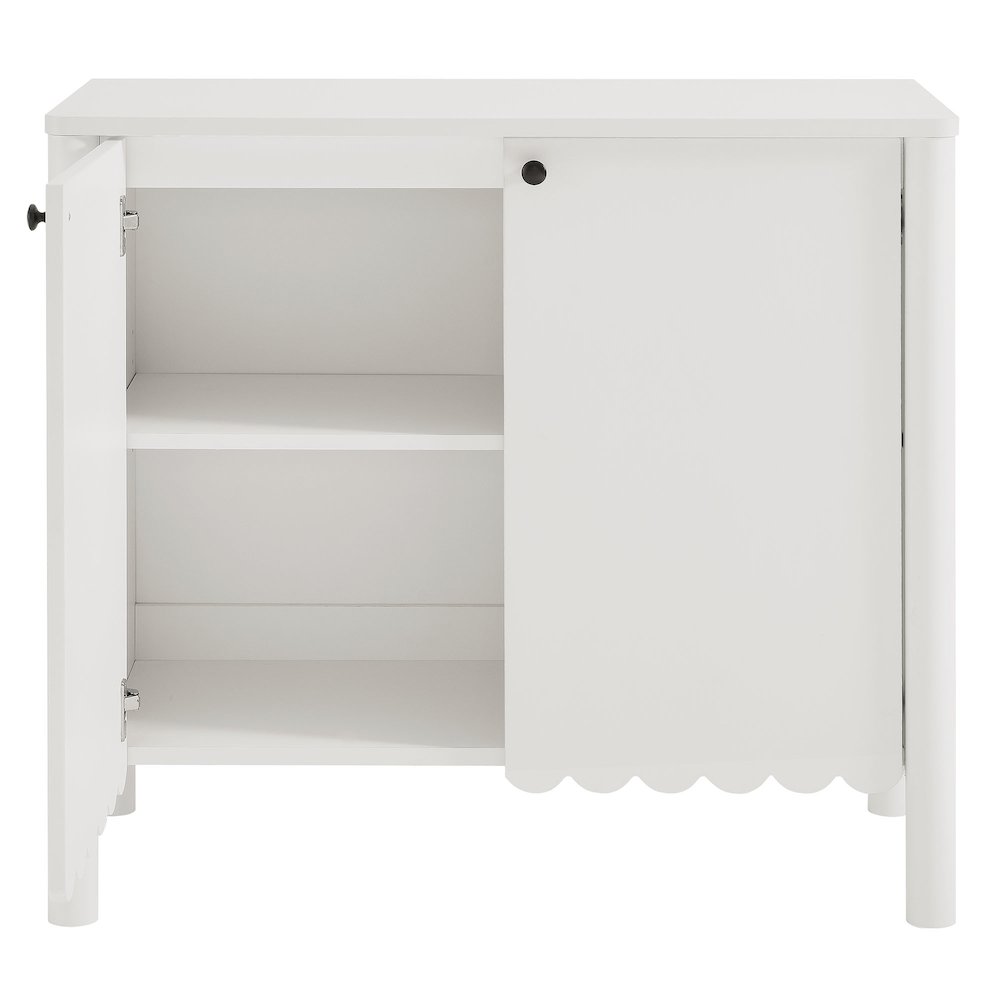 Emmeline 35" 2-Door Scalloped Sideboard Cabinet. Picture 6