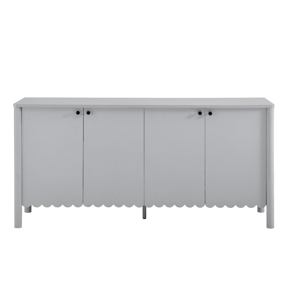 Emmeline 66" 4-Door Scalloped Sideboard Cabinet. Picture 5