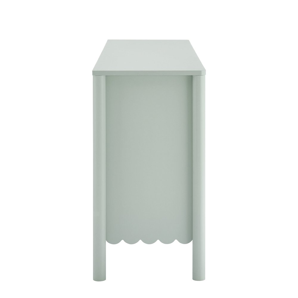 Emmeline 66" 4-Door Scalloped Sideboard Cabinet. Picture 4