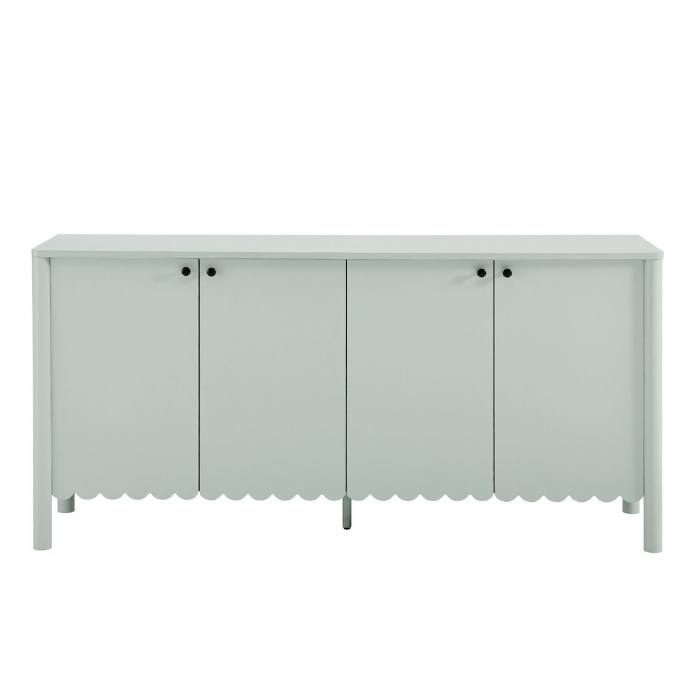 Emmeline 66" 4-Door Scalloped Sideboard Cabinet. Picture 5