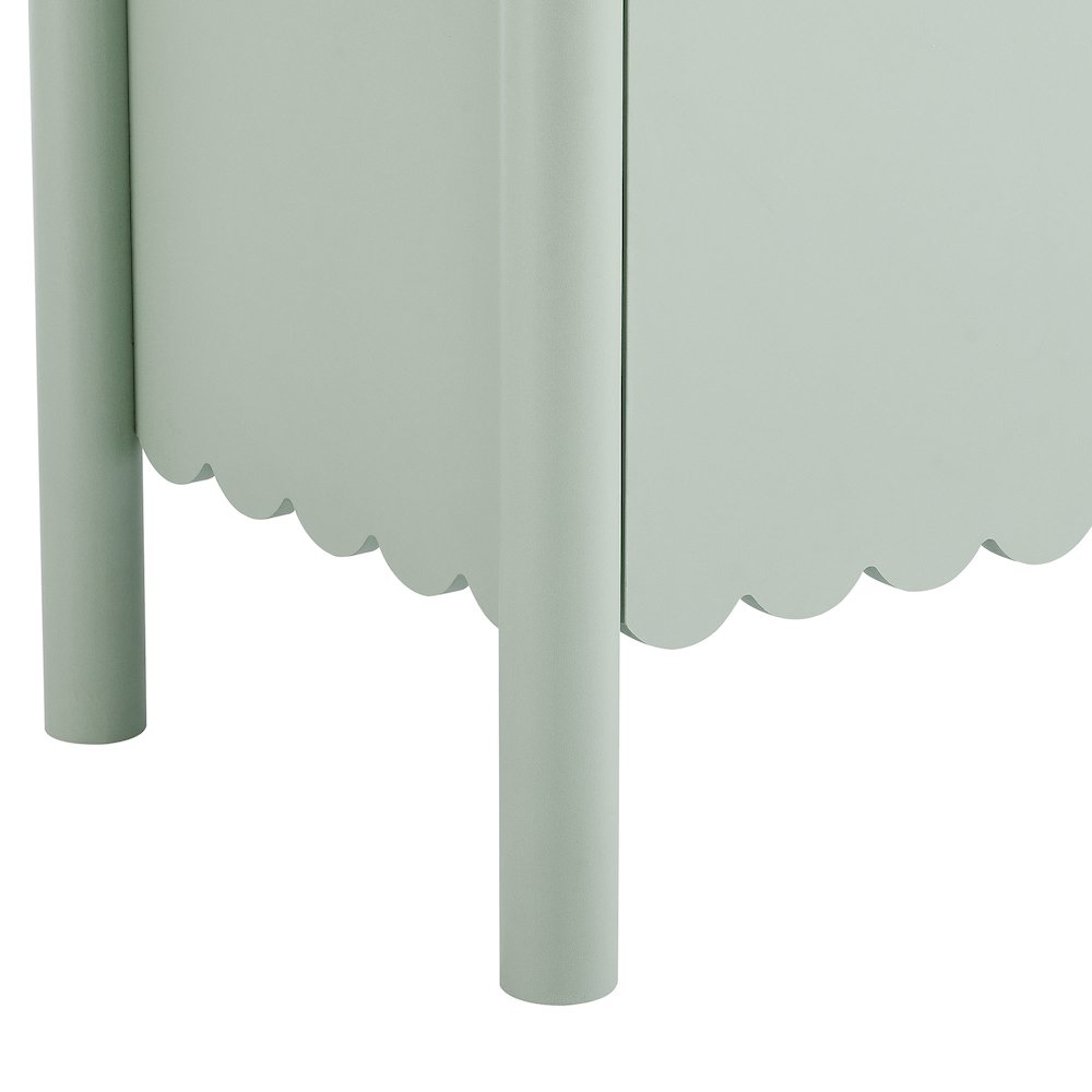 Emmeline 66" 4-Door Scalloped Sideboard Cabinet. Picture 7