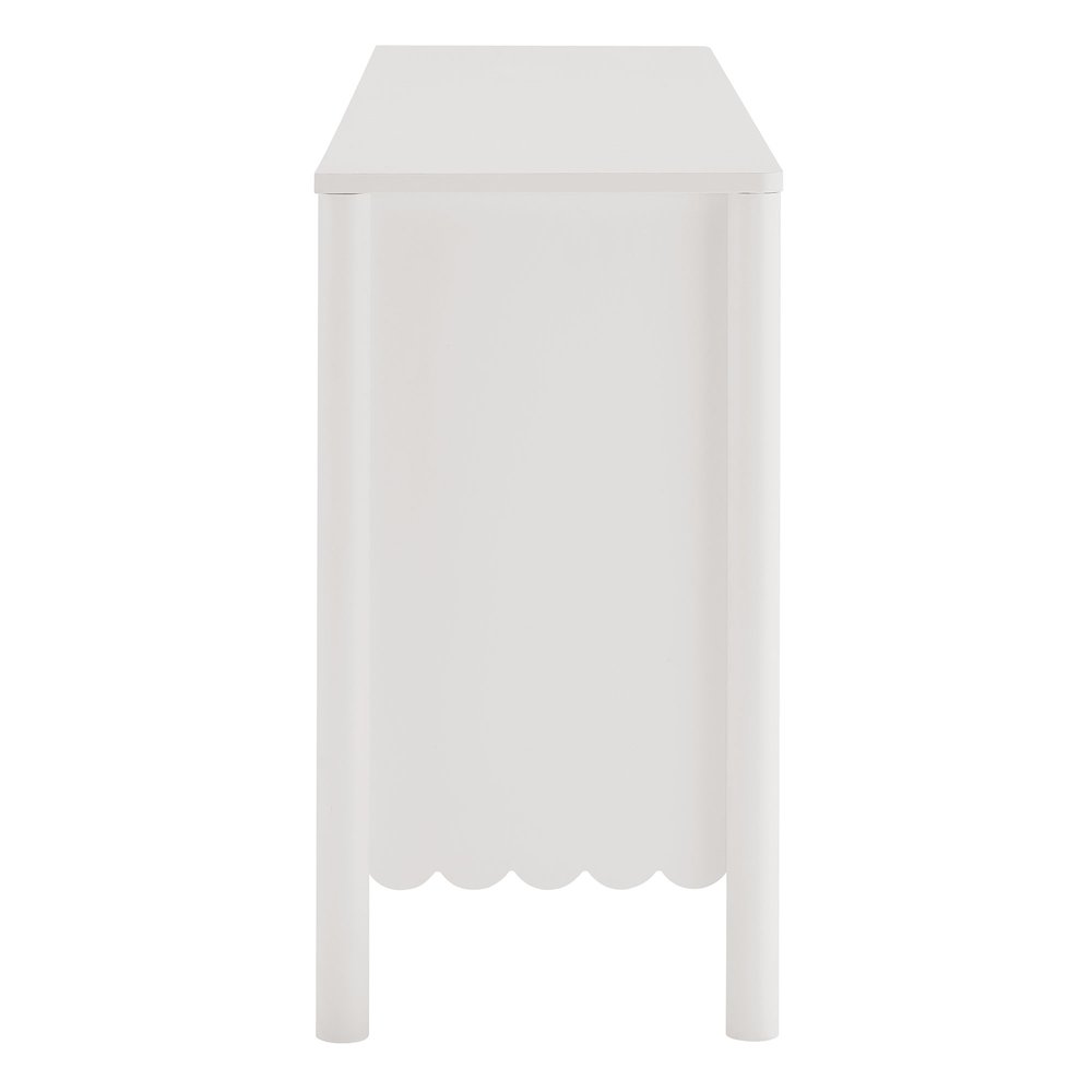 Emmeline 66" 4-Door Scalloped Sideboard Cabinet. Picture 4