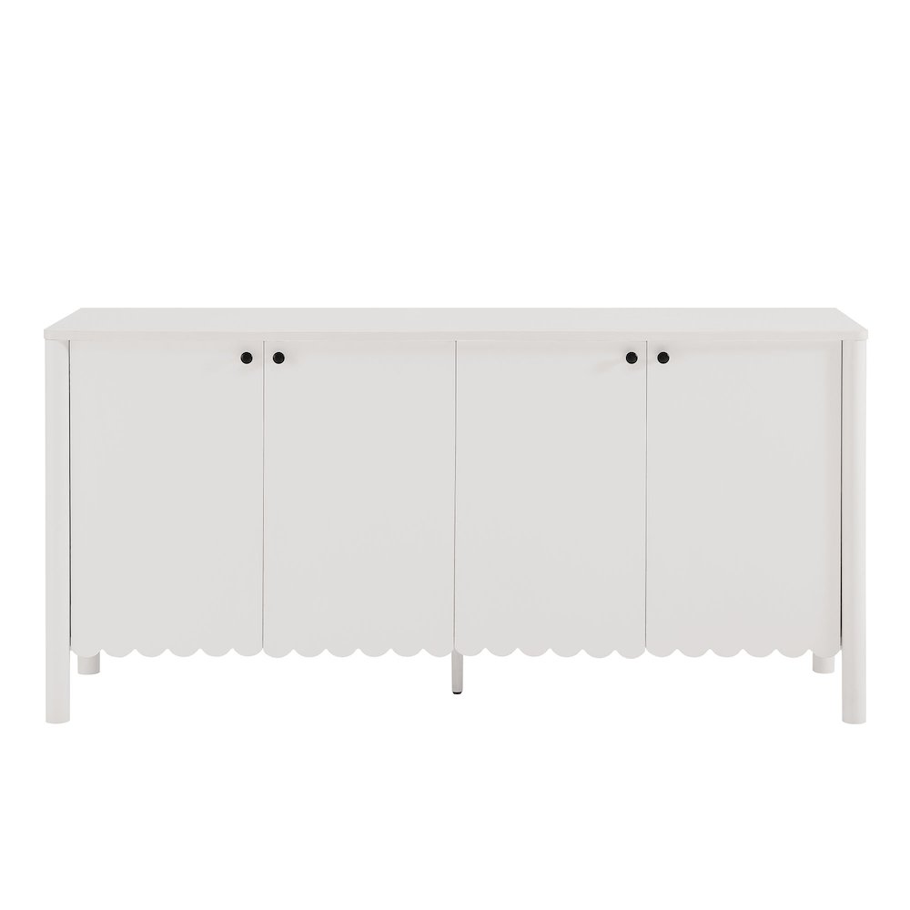Emmeline 66" 4-Door Scalloped Sideboard Cabinet. Picture 5