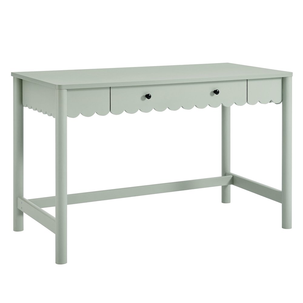 Emmeline 1-Drawer Scallop Writing Desk. Picture 1