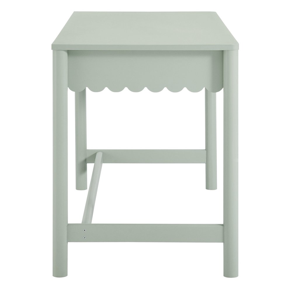 Emmeline 1-Drawer Scallop Writing Desk. Picture 4