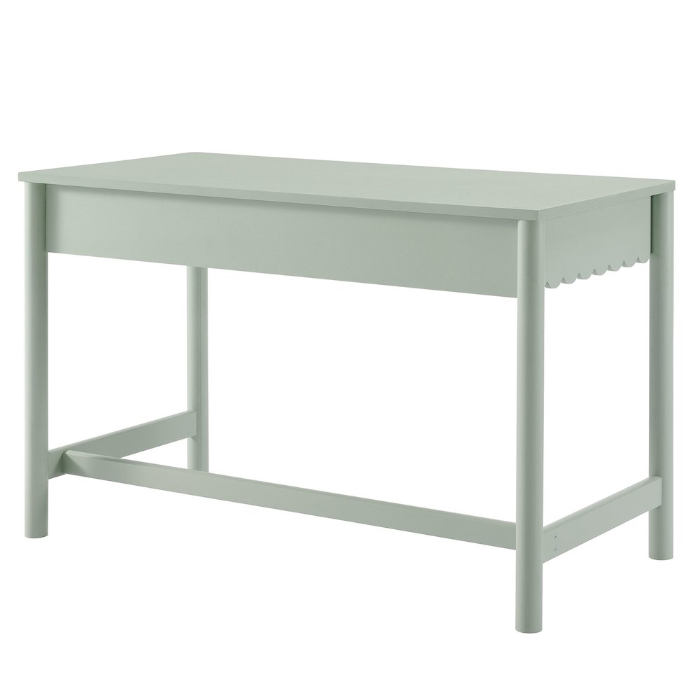 Emmeline 1-Drawer Scallop Writing Desk. Picture 5