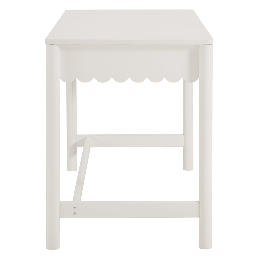 Emmeline 1-Drawer Scallop Writing Desk. Picture 4