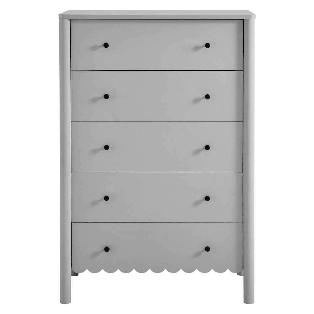 Emmeline Scalloped 5-Drawer Chest. Picture 5