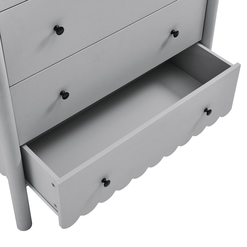 Emmeline Scalloped 5-Drawer Chest. Picture 6