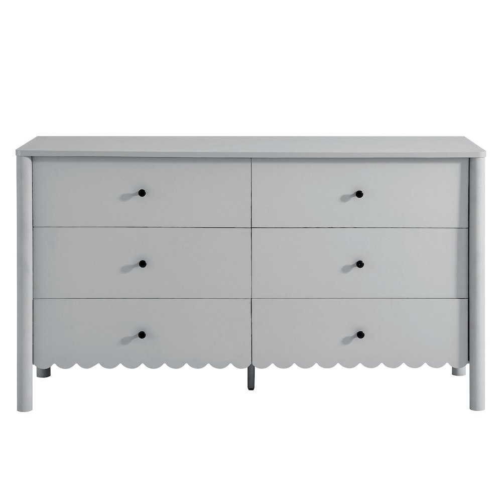 Emmeline Scalloped 6-Drawer Dresser. Picture 5