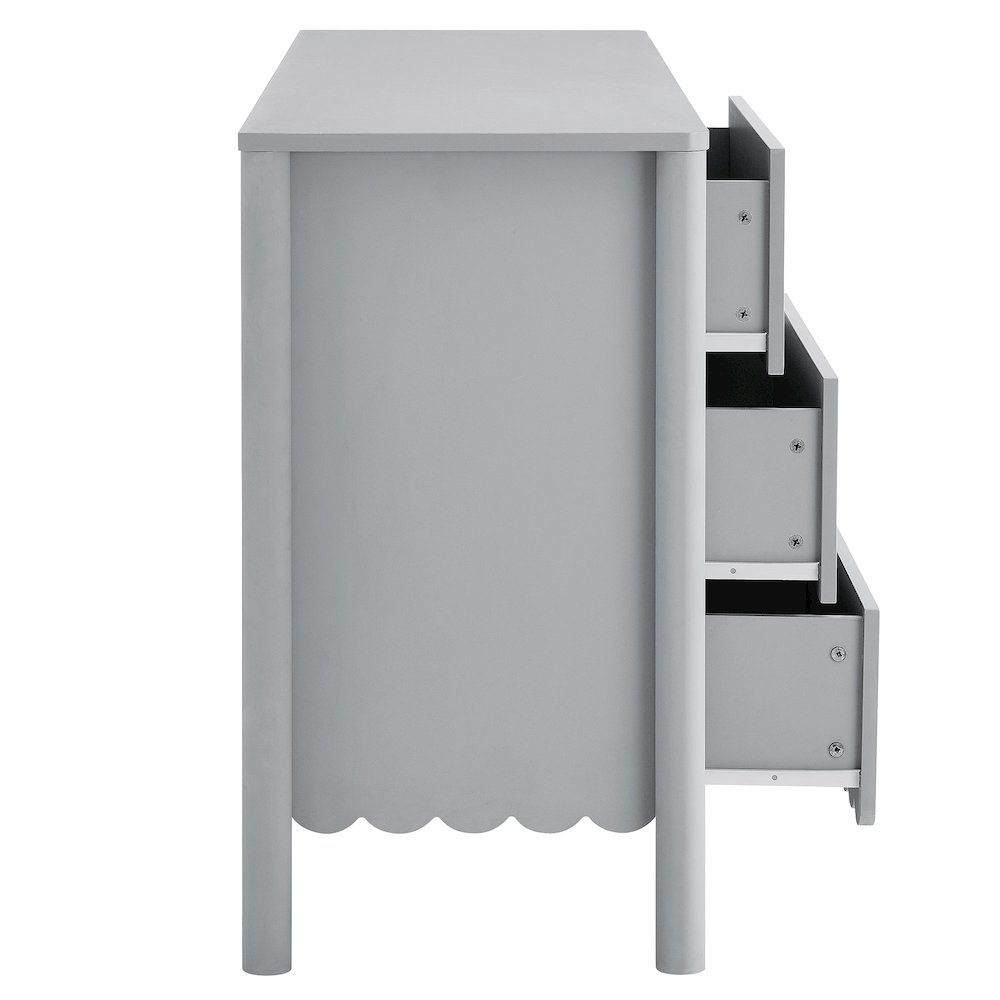 Emmeline Scalloped 6-Drawer Dresser. Picture 6