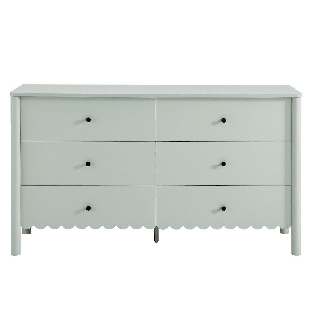 Emmeline Scalloped 6-Drawer Dresser. Picture 5