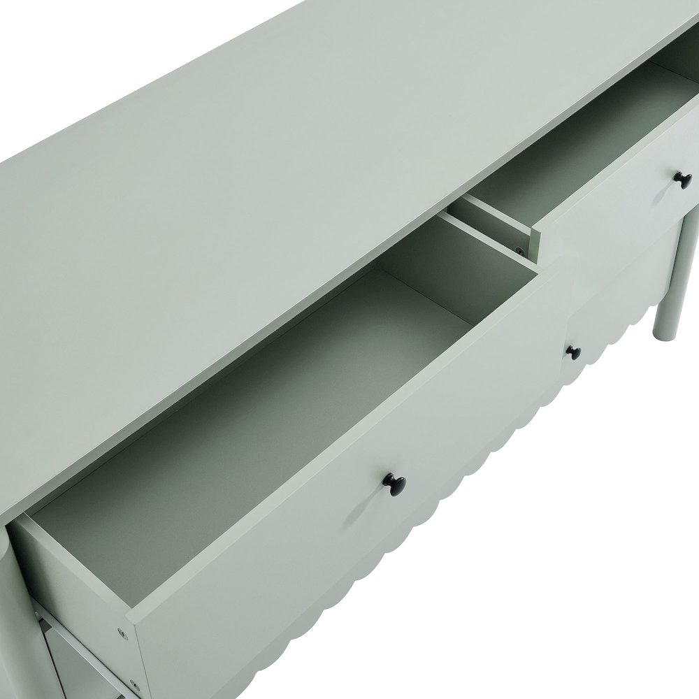 Emmeline Scalloped 6-Drawer Dresser. Picture 7