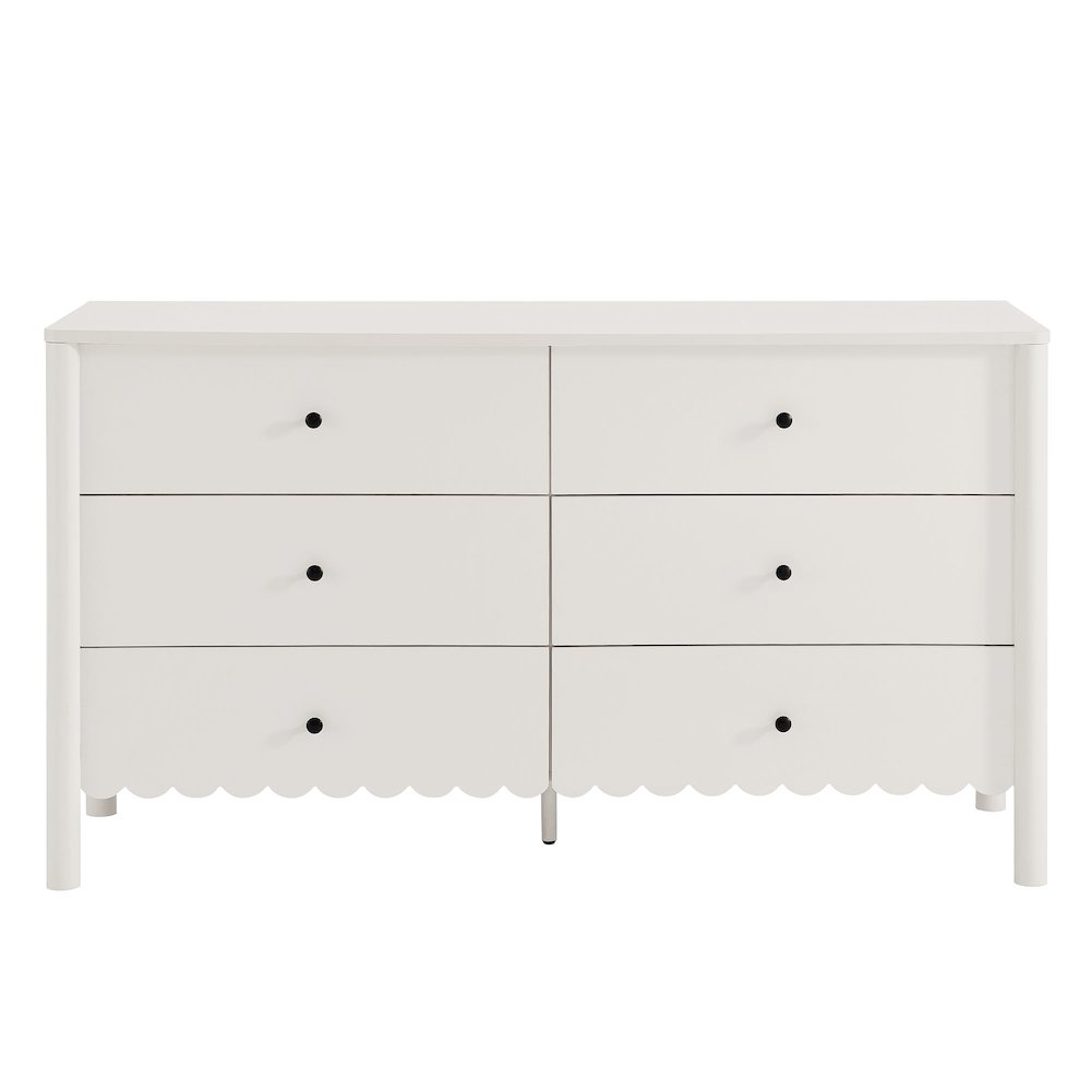 Emmeline Scalloped 6-Drawer Dresser. Picture 5